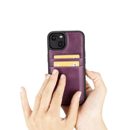 Leather Case for iPhone 15 Series with Card Holder Bouletta LTD