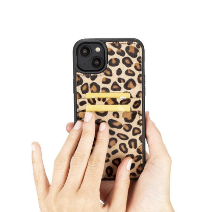 Leather Case for iPhone 15 Series with Card Holder Bouletta LTD