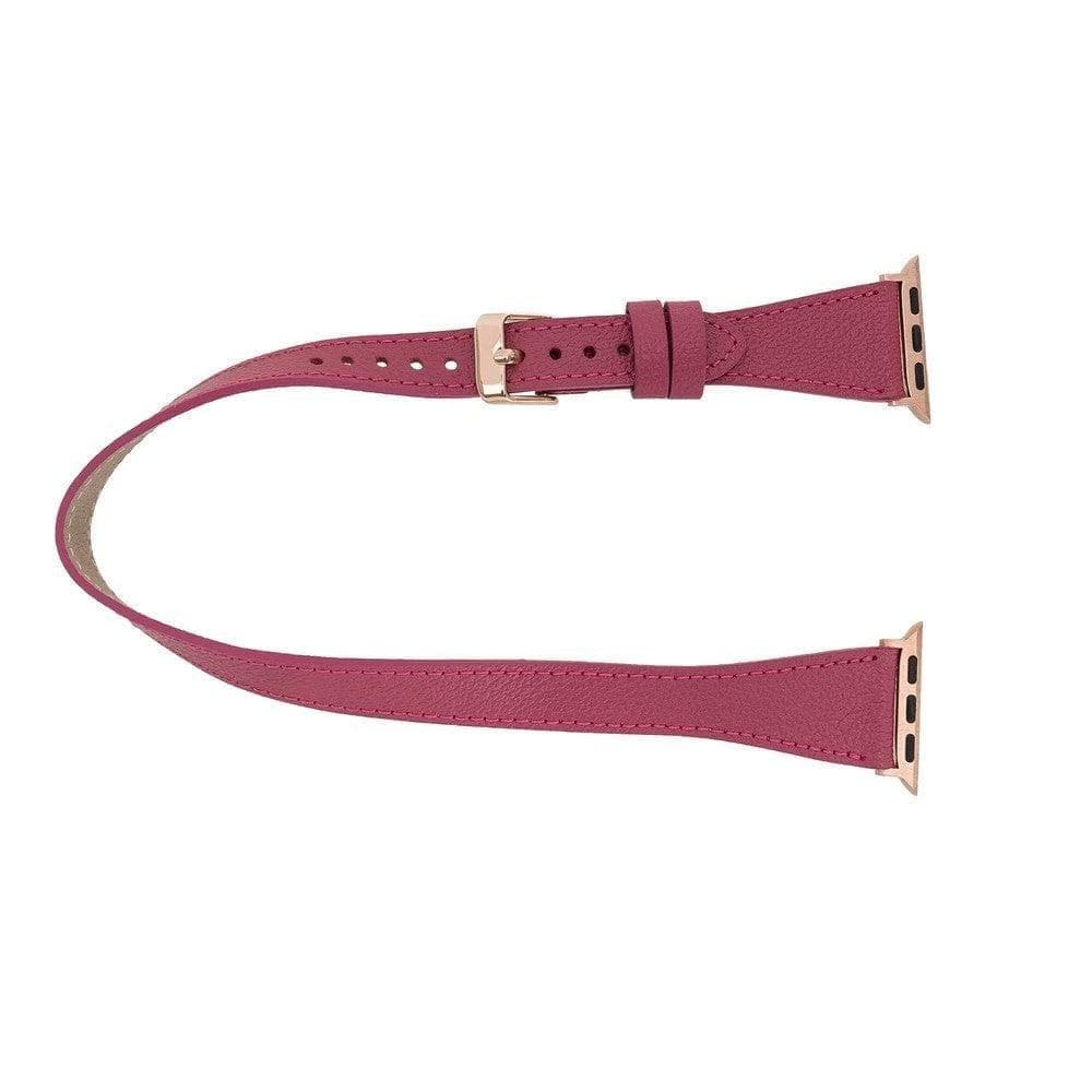 Leeds Double Tour Slim Apple Leather Watch Strap Bouletta LTD