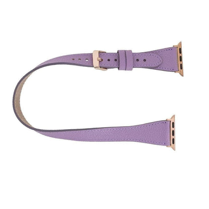 Leeds Double Tour Slim Apple Leather Watch Strap Bouletta