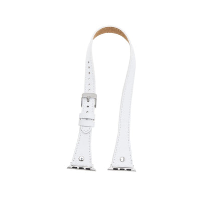 Leeds Double Tour Slim with Silver Bead Apple Watch Leather Straps Bouletta LTD