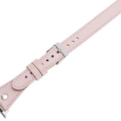 Leeds Double Tour Slim with Silver Bead Apple Watch Leather Straps Bouletta LTD