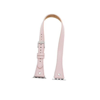Leeds Double Tour Slim with Silver Bead Apple Watch Leather Straps Bouletta LTD