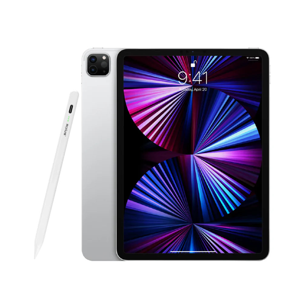 Rixus RXPL02 Smooth Writing Capacitive Stylus 2 – Kapazitiver iPad-Stift mit LED-Licht - Phonebazaar