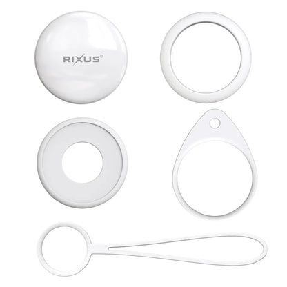 Rixus RixTag – Apple MFi-zertifizierter Tracker mit Apple Find My (Nur iOS) – Weiß