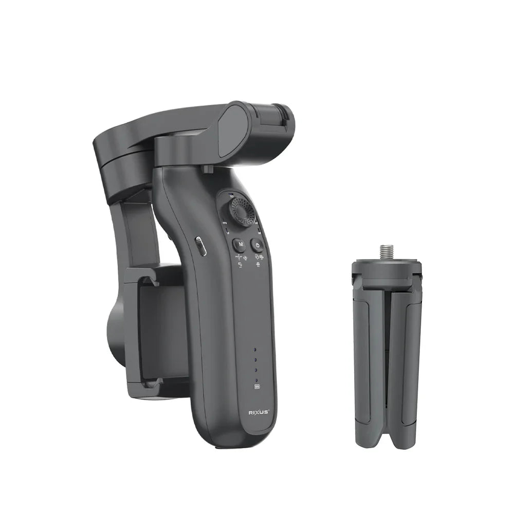 Rixus RXSF43 Gimbal-Stabilisator mit AI-Gesichtserkennung – für Vlogs, TikTok & Live-Streams