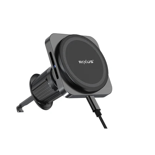 Rixus MagSafe KFZ-Ladegerät – Drahtlos, 15W Schnellladefunktion