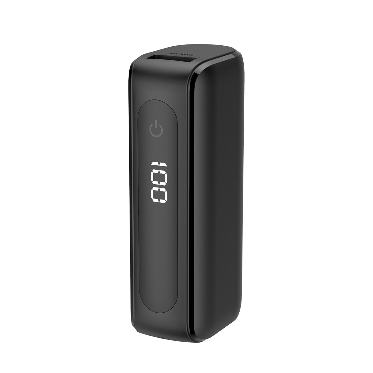 Rixus RXPB23 5000 mAh Kompakte Powerbank mit Digitalanzeige – Schwarz