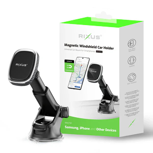 Rixus RXHM16 Magnetische Windschutzscheibenhalterung für Smartphones - Phonebazaar