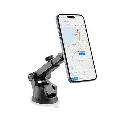 Rixus RXHM12 Dashboard Circle MagSafe Autohalterung – 360° drehbare Saugnapf-Halterung - Phonebazaar