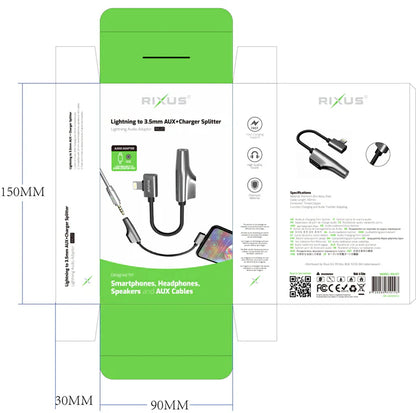Rixus RXL07 Dual-Function Lightning Adapter