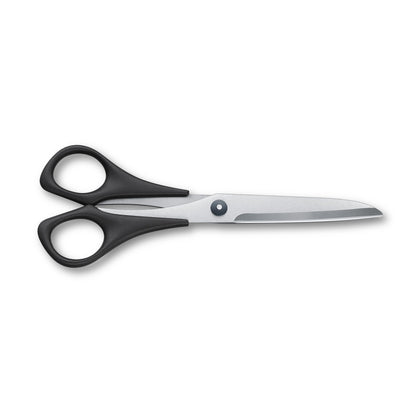 Victorinox Schneider- und Haushaltsschere in Schwarz, 7 cm mit Gravur