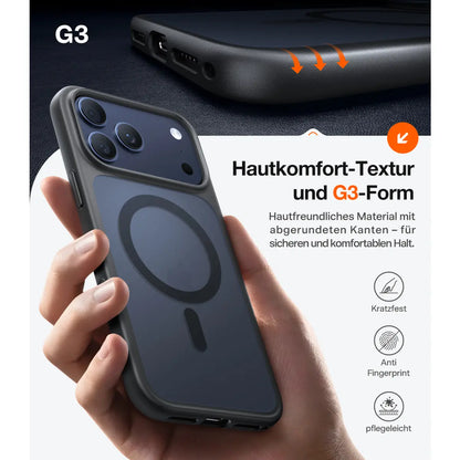 TORRAS – UPRO Ostand Pro Case kompatibel mit MagSafe, Schwarz iPhone 17 Pro Max (Kopie)