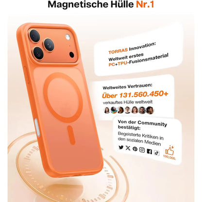 TORRAS Guardian MagSafe Hülle für iPhone 17 Pro – Orange