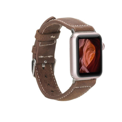 Watch Band Leather Apple Watch Bands - NM1 Classic Stitched Bouletta Shop