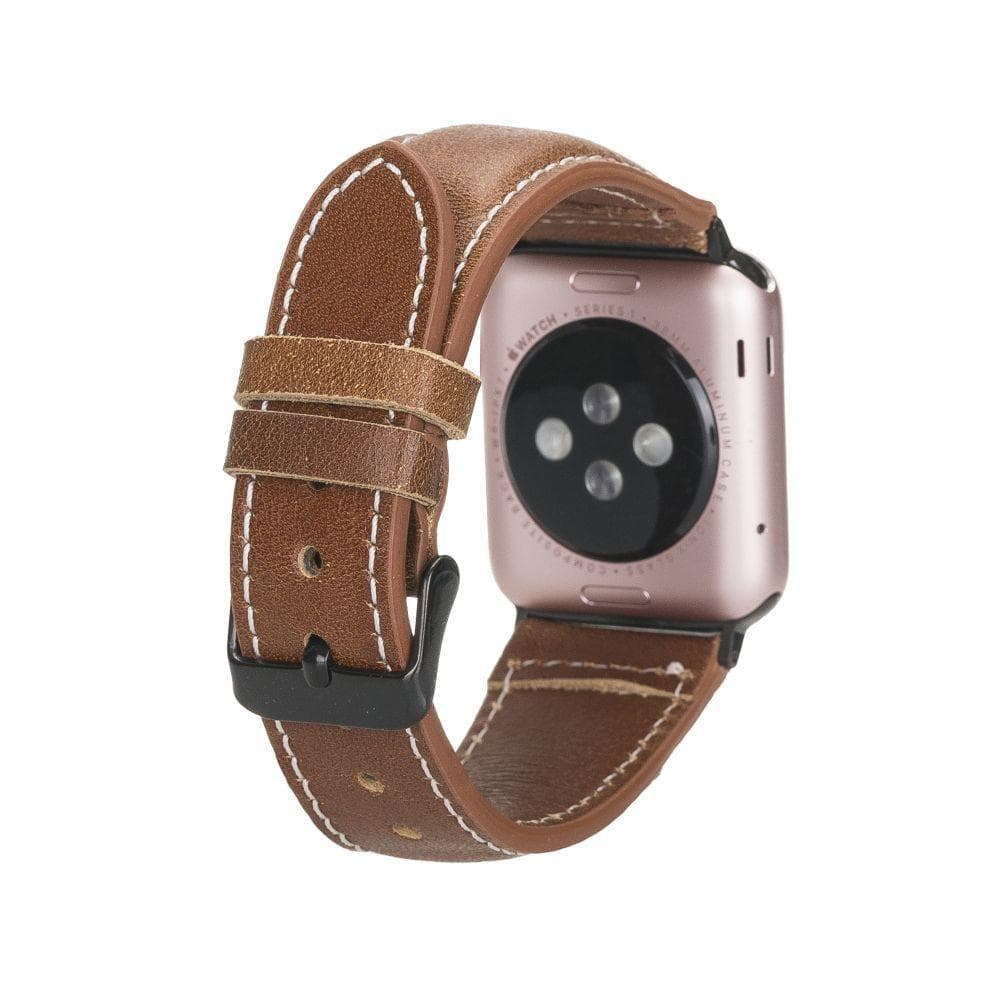 Watch Band Leather Apple Watch Bands - NM1 Classic Stitched Bouletta Shop