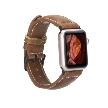 Watch Band Leather Apple Watch Bands - NM1 Classic Stitched Bouletta Shop